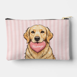 Persoonlijke Cute Hond met Hart Valentijnsdag Etui