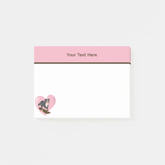 Persoonlijke Cute Hond  Post-it® Notes (Voorkant)
