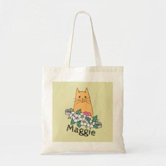 Persoonlijke Cute Kat Boodschappentas Tote Bag