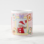 Persoonlijke Cute Kerst Foto Collage  Grote Koffiekop (Voorkant)