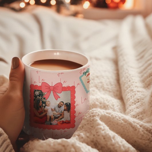Persoonlijke Cute Kerst Foto Collage  Grote Koffiekop