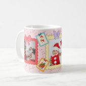 Persoonlijke Cute Kerst Foto Collage Koffiemok (Voorkant links)
