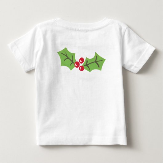 Persoonlijke Cute Kerst Gingerbread Man Baby T (Achterkant)