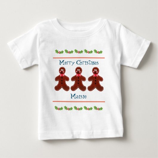 Persoonlijke Cute Kerstman Gebruinde Man Baby T (Voorkant)