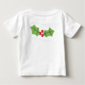Persoonlijke Cute Kerstman Gebruinde Man Baby T (Achterkant)