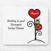 Persoonlijke Cute LadyBug-tekening Muismat (Voorkant)