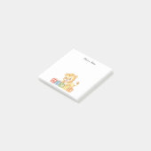 Persoonlijke Cute Leeuwenwelp ABC Blokken Post-Its Post-it® Notes (Schuin)