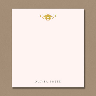 Persoonlijke Cute Little Gold Bee Notitieboek Notitieblok
