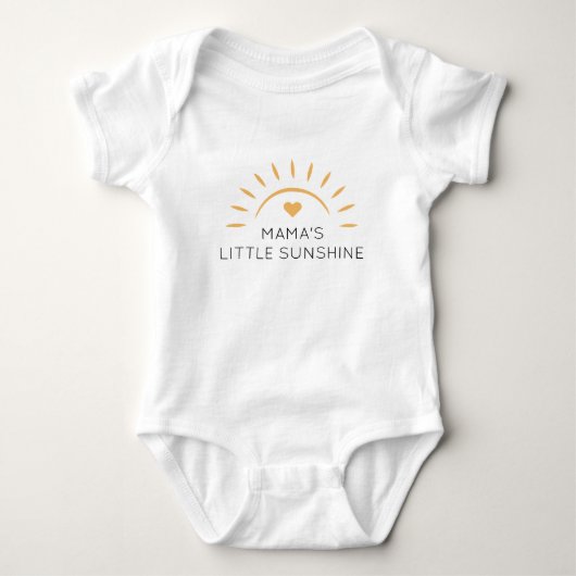 Persoonlijke Cute Little Sunshine Romper (Voorkant)