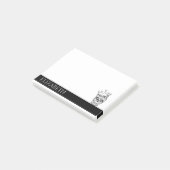 Persoonlijke Cute Mexicaanse Schedel Halloween Po Post-it® Notes (Schuin)
