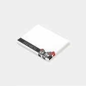 Persoonlijke Cute Mexicaanse Suiker Schedel Hallow Post-it® Notes (Schuin)
