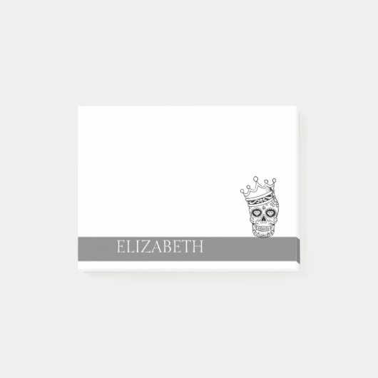 Persoonlijke Cute Mexicaanse Suiker Schedel Hallow Post-it® Notes (Voorkant)