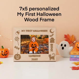 Persoonlijke Cute Mijn Eerste Halloween Gegraveerde Lijstjes