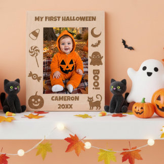 Persoonlijke Cute Mijn Eerste Halloween Gegraveerde Lijstjes