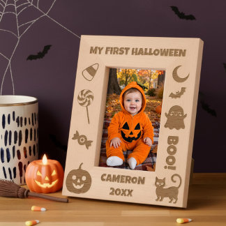 Persoonlijke Cute Mijn Eerste Halloween Gegraveerde Lijstjes