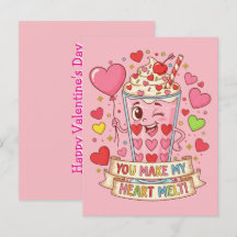 Persoonlijke Cute Milkshake Klaslokaal Valentijn