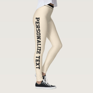 Persoonlijke Cute Moderne Champagnetint Goud Athle Leggings
