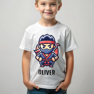 Persoonlijke Cute Ninja Warrior T-shirt