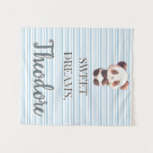 Persoonlijke Cute Panda Sweet Dreams Wandtapijt Wandkleed (Voorkant (horizontaal))