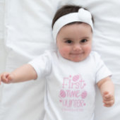 Persoonlijke Cute Pasen Eerste Keer Eierjager Romper