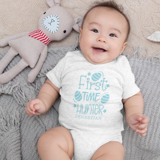 Persoonlijke Cute Pasen Eerste Keer Eierjager  Romper