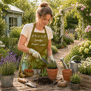 Persoonlijke cute Plant Lady tuin Schort