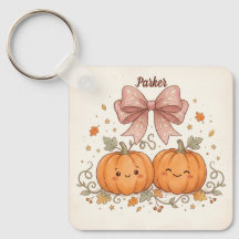 Persoonlijke Cute Pompoenen & Roze Strik Herfst