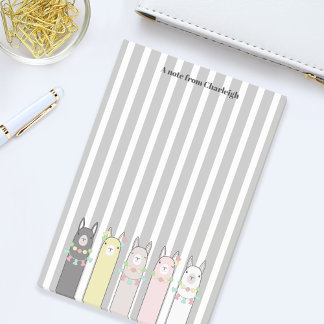 Persoonlijke Cute Retro Kleurrijke Llama's Post-it® Notes