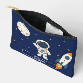 Persoonlijke Cute Ruimtevaarder Maan Ruimte Kinder Etui (Open)