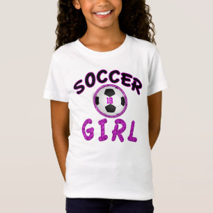 Persoonlijke Cute Soccer T Shirten voor meisjes T-shirt