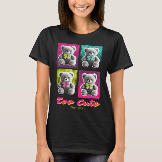 Persoonlijke Cute Teddibeer T-shirt (Voorkant)