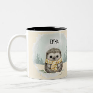 Persoonlijke Cute Uil Mok, Bosdier  Tweekleurige Koffiemok
