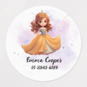 Persoonlijke Cute Unicorn,Naam,Telefoonnummer Labels (Design 1)