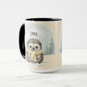 Persoonlijke Cute Waterverf Egel Sjaal Mok -