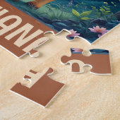 Persoonlijke Cute Whimsical Giraffe Legpuzzel (Zijkant)