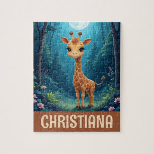 Persoonlijke Cute Whimsical Giraffe Legpuzzel