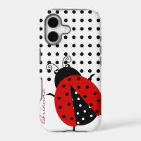 Persoonlijke CutePolka Dot Red Ladybug