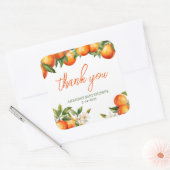 Persoonlijke Cutie Bedankt Vierkante Sticker (Envelop)