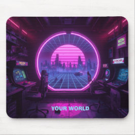 Persoonlijke Cyberpunk Arcade Portal Neon Muis Mat Muismat