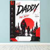Persoonlijke Cyberpunk Daddy Muur Kunst Print (Insitu (Houten vloer))