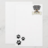Persoonlijke Dachshund Briefpapier (Voorkant / Achterkant)