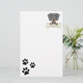 Persoonlijke Dachshund Briefpapier (Staand voorkant)