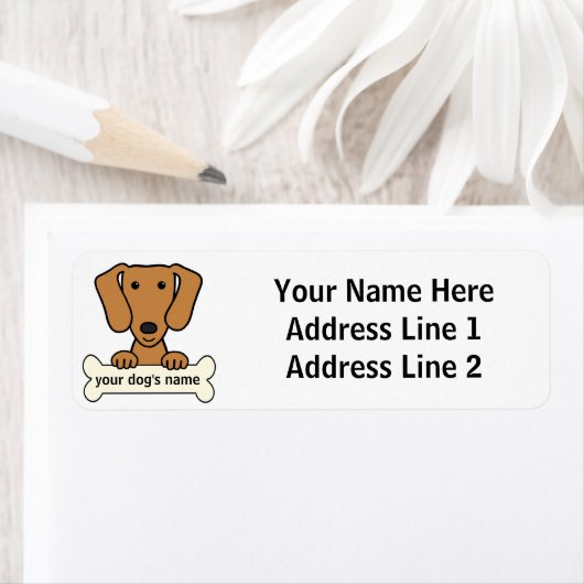 Persoonlijke Dachshund Etiket (Insitu)