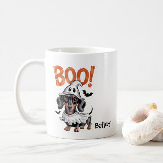Persoonlijke Dachshund Halloween hond Koffiemok