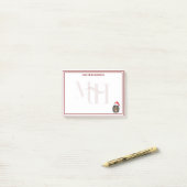 Persoonlijke Dachshund Kerst Mis Aanvraag Post-it® Notes (Op bureau)