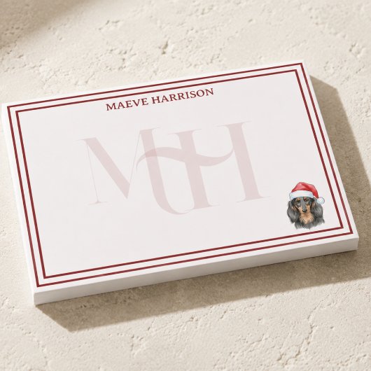Persoonlijke Dachshund Kerst Mis Aanvraag Post-it® Notes