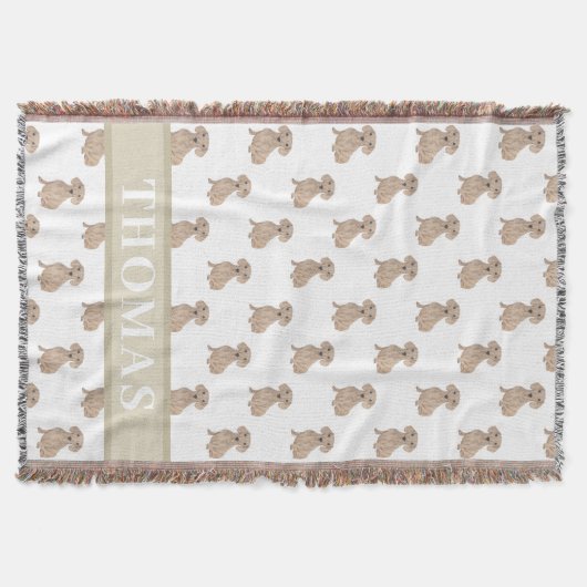 Persoonlijke Dachshund (Korthaar, Rood) Deken (Voorkant)