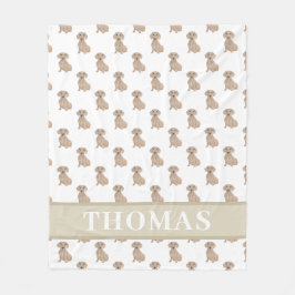 Persoonlijke Dachshund (Korthaar, Rood) Fleece Deken