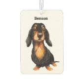 Persoonlijke Dachshund Luchtverfrisser (Achterkant)