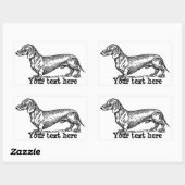 Persoonlijke Dachshund Stickers (Vel)